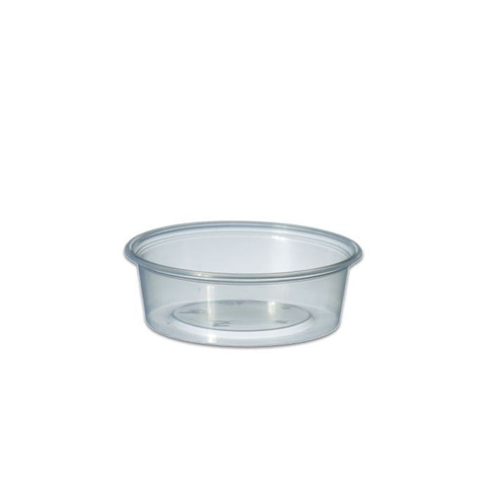 Sossenbecher 50cc rund transparent