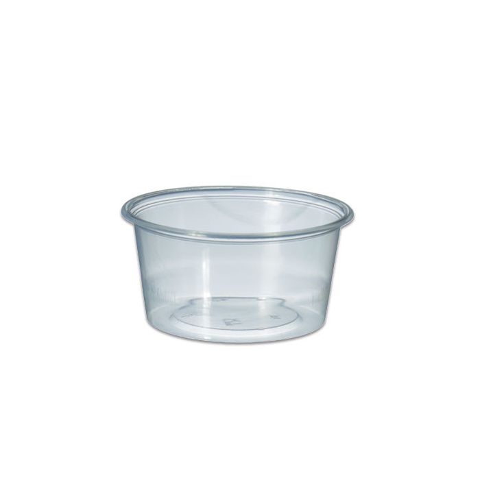 Sossenbecher 80cc rund transparent